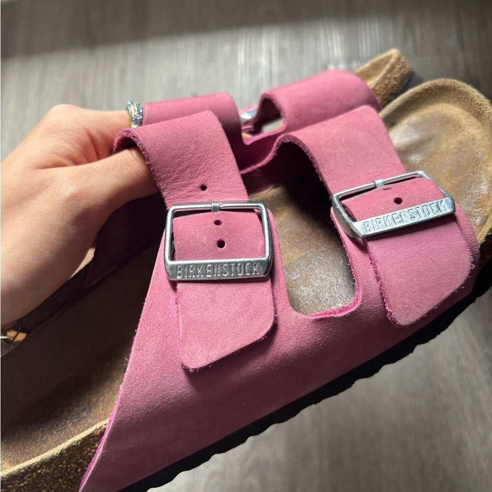 RARE pink classic arizona Birkenstock sandals - Picture 5 of 5